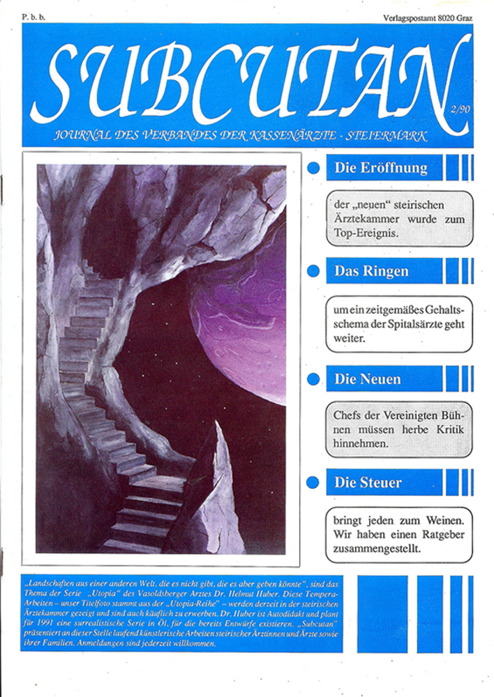 Titelbild der Zeitschrift "Subcutan" 1990